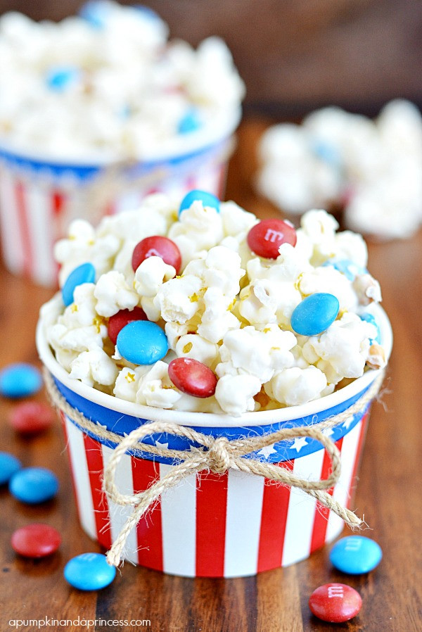 White Chocolate Popcorn
 Patriotic White Chocolate Popcorn A Pumpkin And A Princess