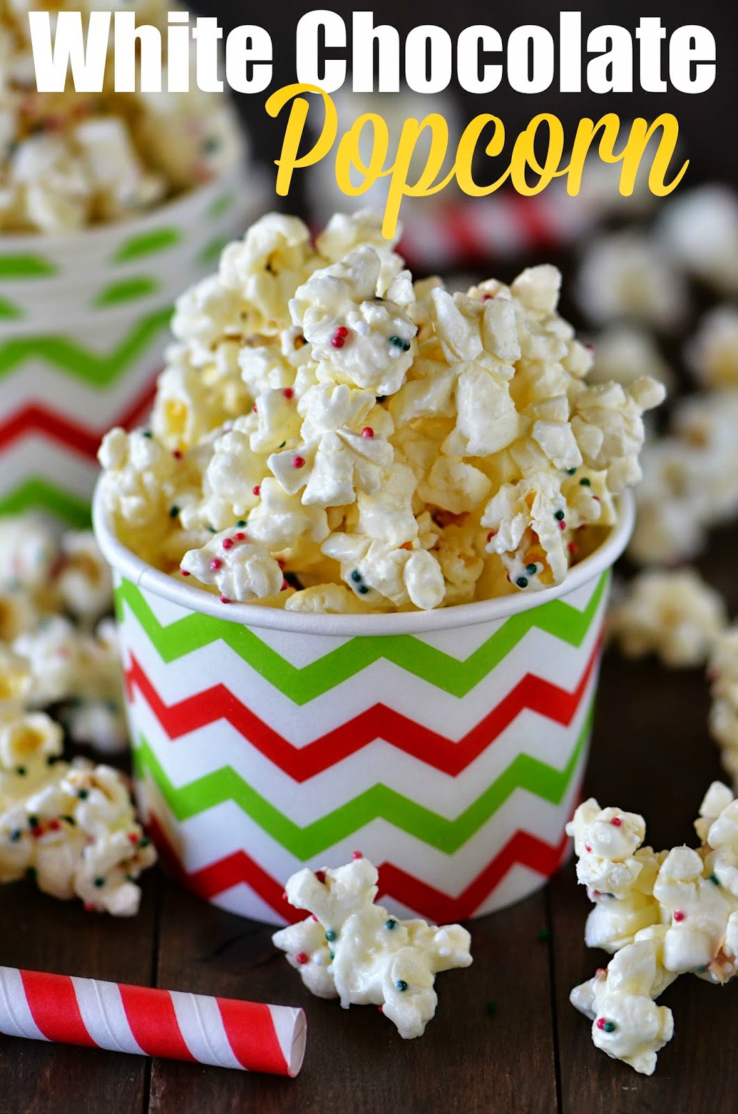 White Chocolate Popcorn
 The Country Cook White Chocolate Popcorn