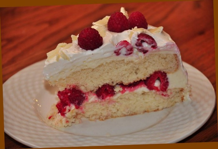 White Chocolate Raspberry Cake
 White chocolate raspberry cake