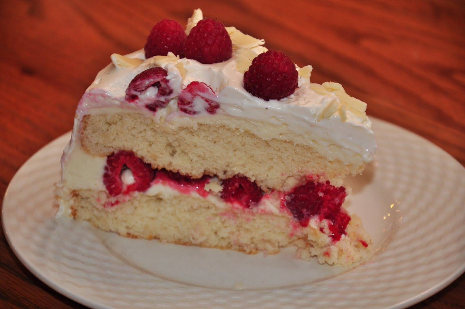 White Chocolate Raspberry Cake
 The Changeable Table White Chocolate Raspberry Cake