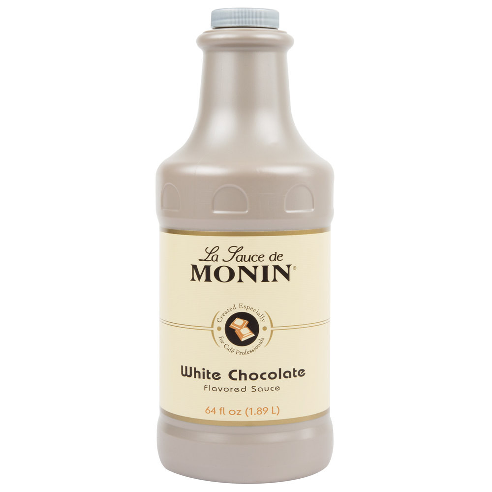 White Chocolate Sauce
 Monin White Chocolate Sauce 64oz 1 89L Espresso Planet