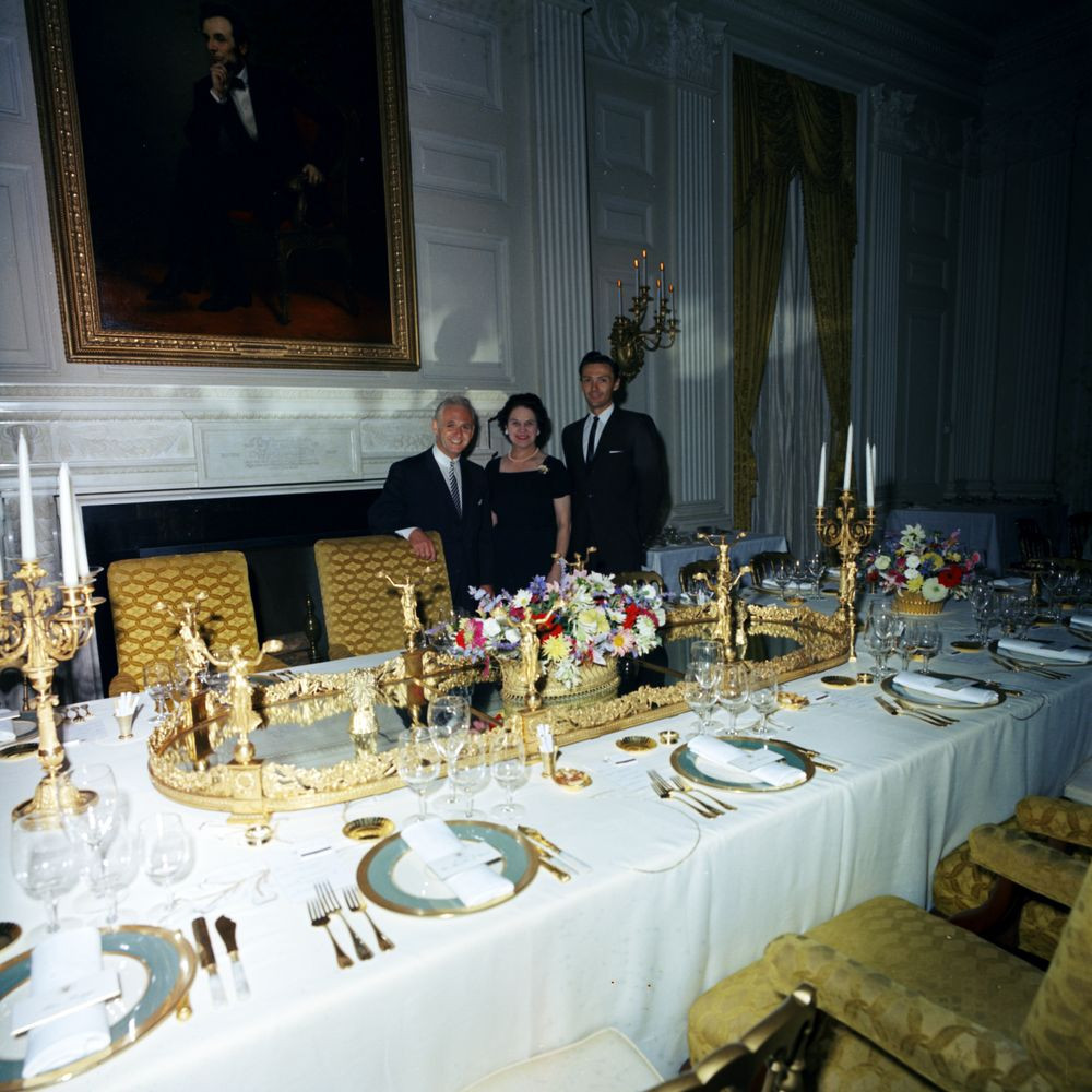 White House State Dinner
 KN C White House Entertainments Staff Set up For