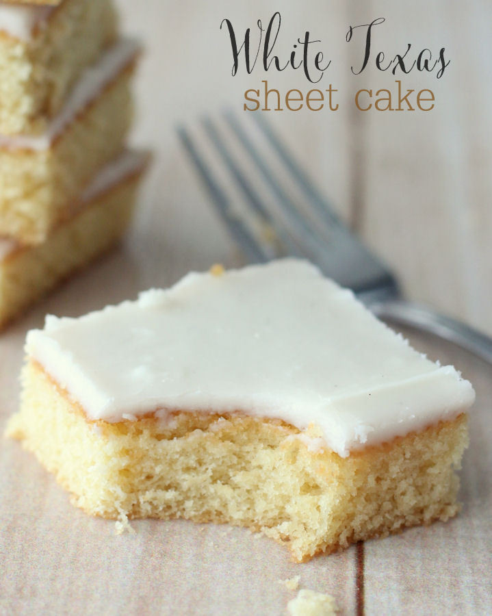 White Sheet Cake
 White Texas Sheet Cake Recipe