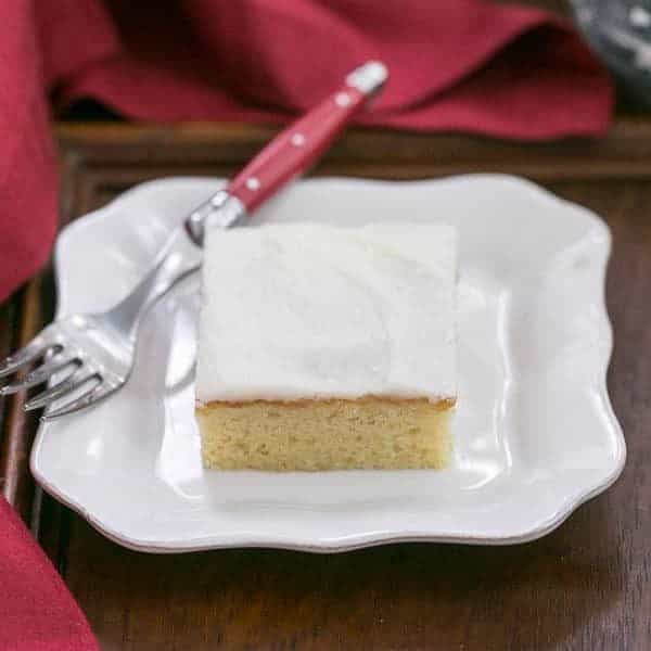 White Sheet Cake
 White Sheet Cake SundaySupper That Skinny Chick Can Bake