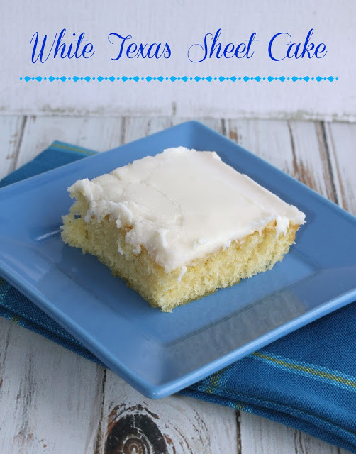 White Sheet Cake
 Crazy for Cookies and more White Texas Sheet Cake