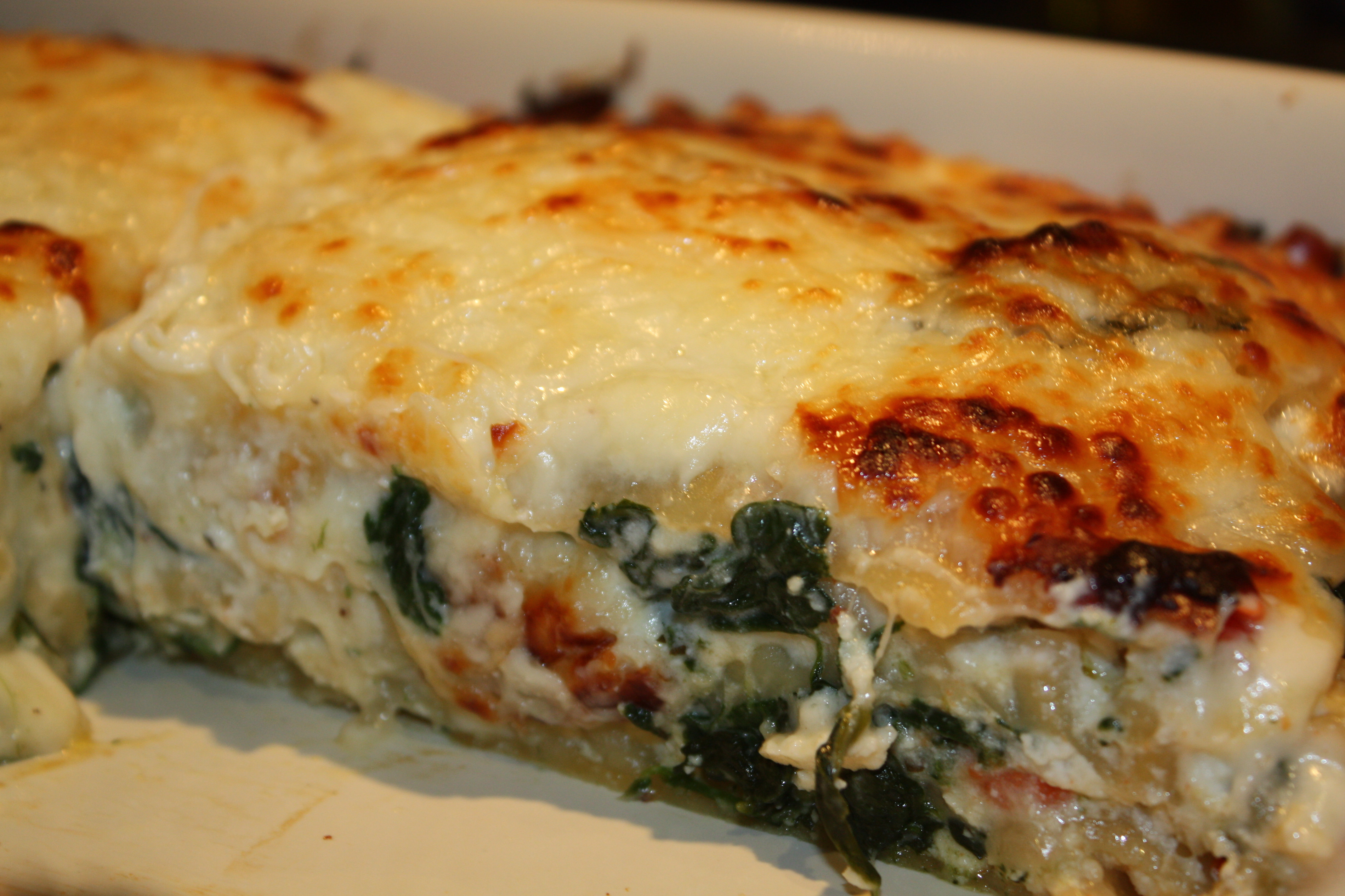 White Vegetable Lasagna
 Ve able Lasagna