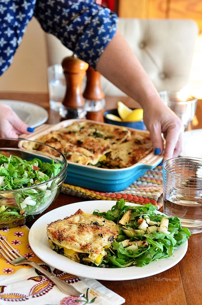 White Vegetable Lasagna
 White Ve able Lasagna