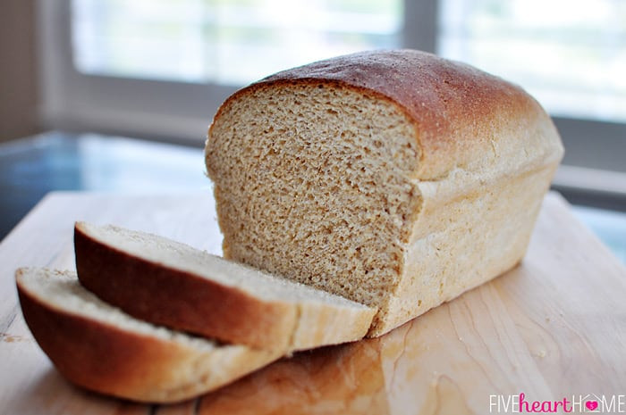 White Whole Wheat Bread
 The Very Best Homemade Whole Wheat Bread