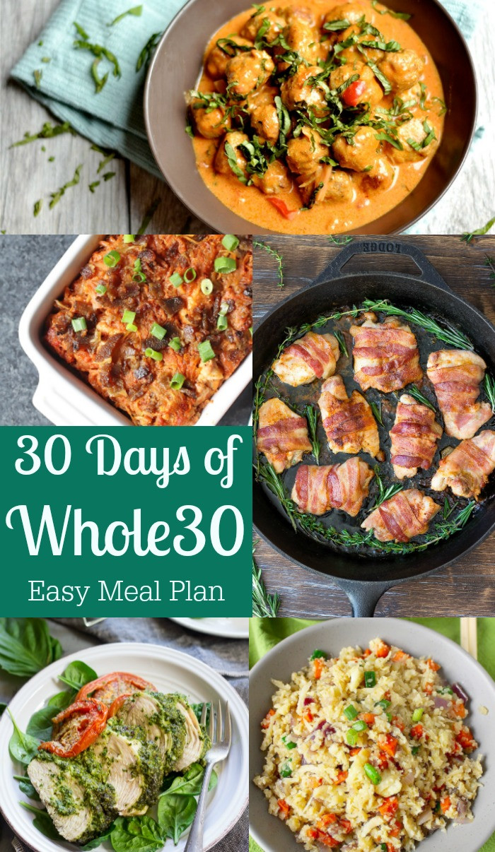 Whole 30 Dinner
 30 Days of Whole30 Easy Meal Plan Recipes 