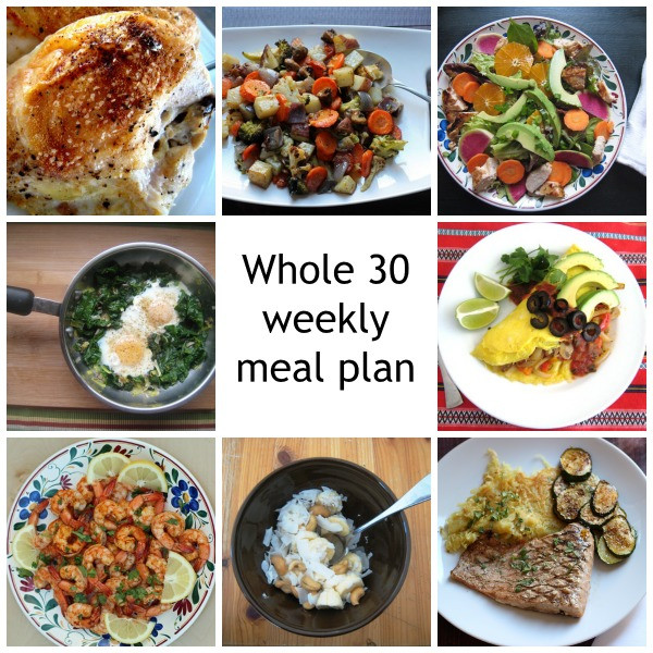 Whole 30 Dinner
 Whole 30 Weekly Meal Plan