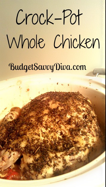 Whole Chicken Crock Pot Recipe
 Crock Pot Whole Chicken Recipe