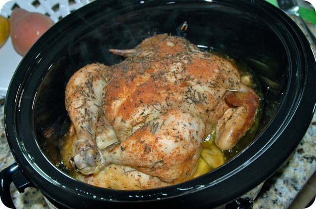 Whole Chicken In Crockpot
 Crock Pot Roasted Whole Chicken