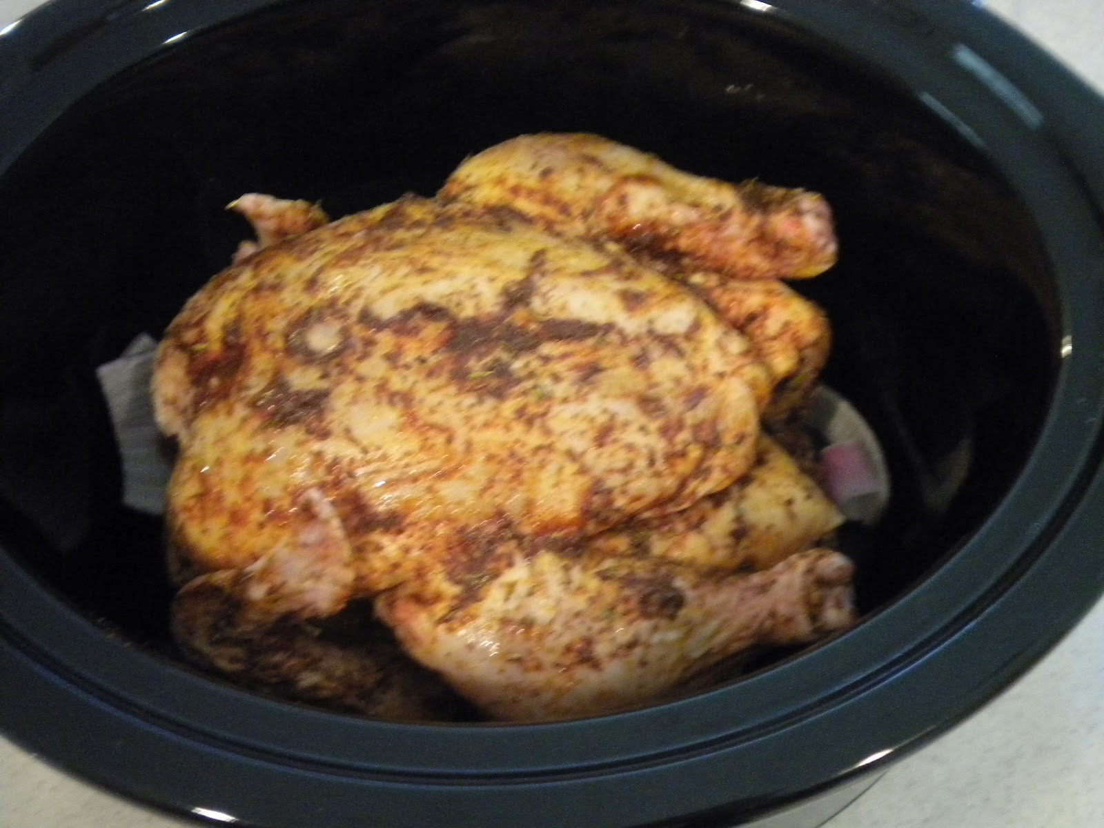 Whole Chicken In Crockpot
 Tobins Tastes Super Easy Whole Chicken In The Crock Pot