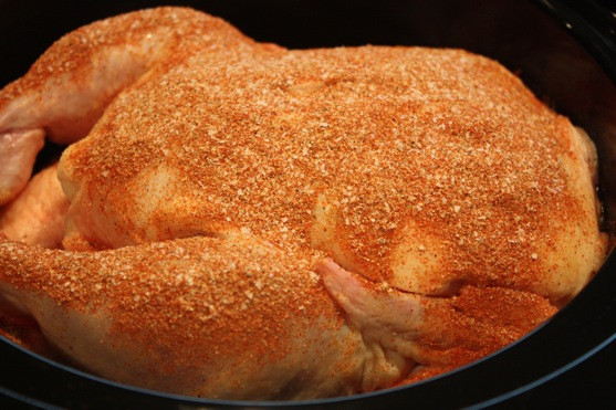 Whole Chicken In The Crock Pot
 whole chicken in a slow cooker crock pot