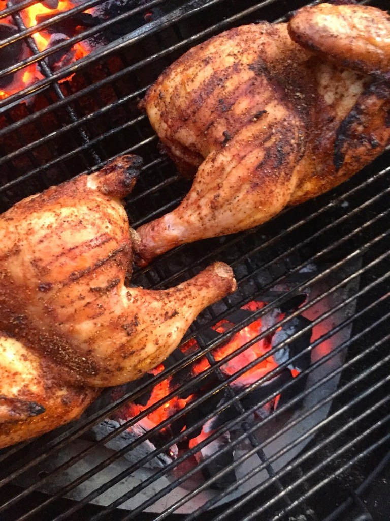 Whole Chicken On The Grill
 Grilled Half Chickens