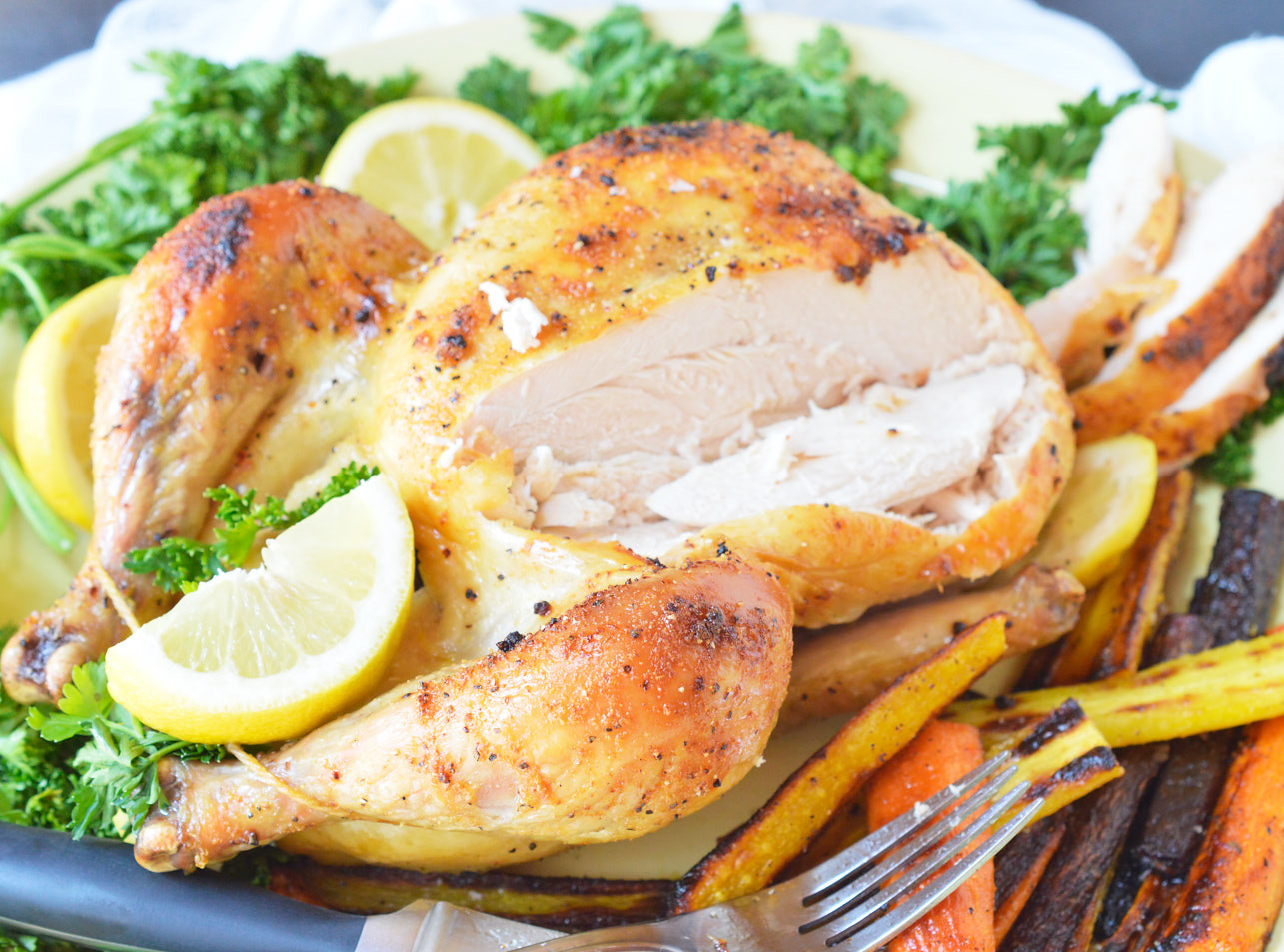 Whole Chicken Recipe
 Oven Roasted Whole Chicken WonkyWonderful