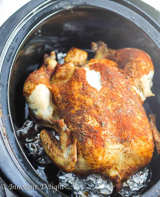 Whole Chicken Recipes Slow Cooker
 Slow Cooker Whole Roasted Chicken