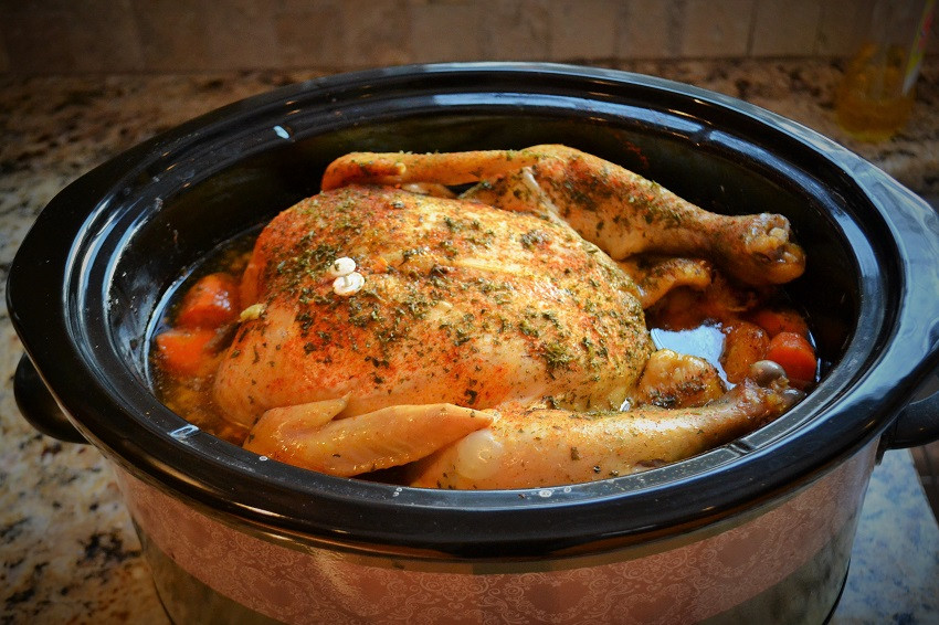 Whole Chicken Recipes Slow Cooker
 Roaster Chicken in the Slow Cooker