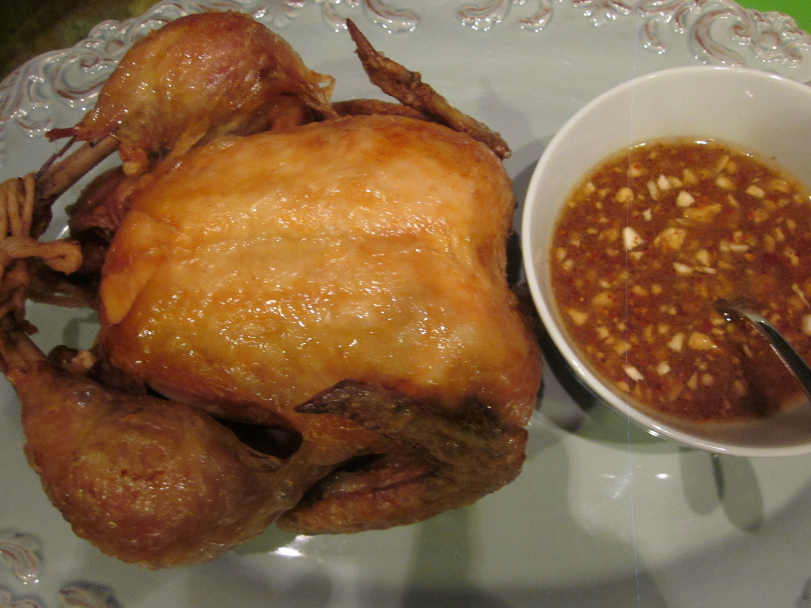 Whole Fried Chicken
 eating reading writing Whole Fried Chicken Momofuku Style