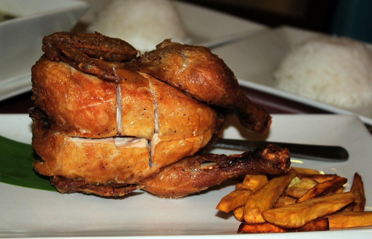 Whole Fried Chicken
 Difference between white meat and dark meat ErinNudi