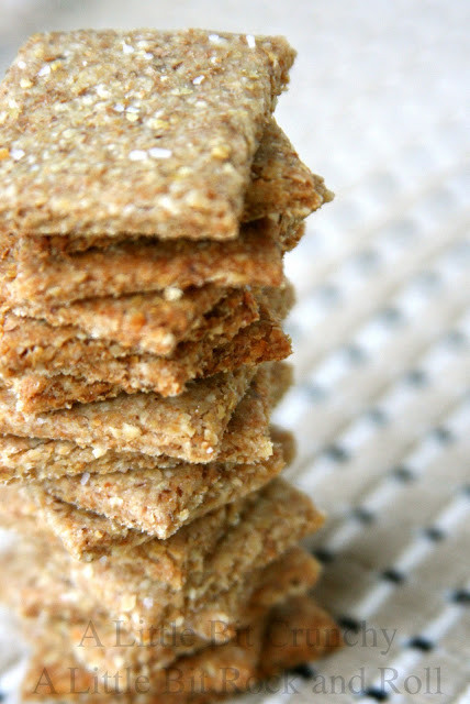 Whole Grain Crackers
 A Little Bit Crunchy A Little Bit Rock and Roll Homemade