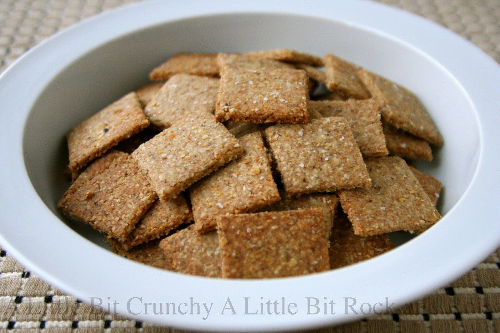 Whole Grain Crackers
 A Little Bit Crunchy A Little Bit Rock and Roll Homemade