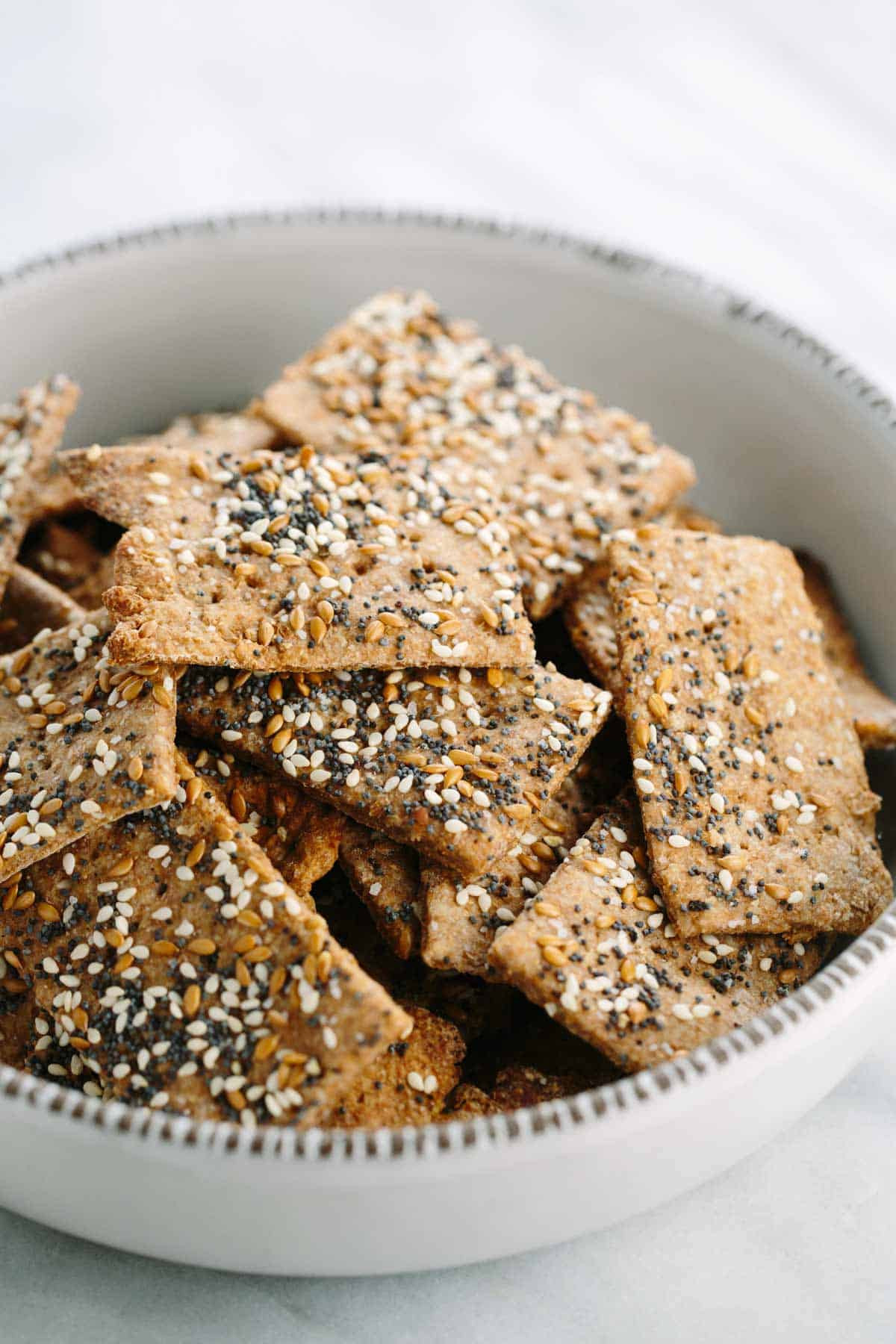 Whole Grain Crackers
 Spinach Kale Yogurt Dip with Whole Grain Crackers