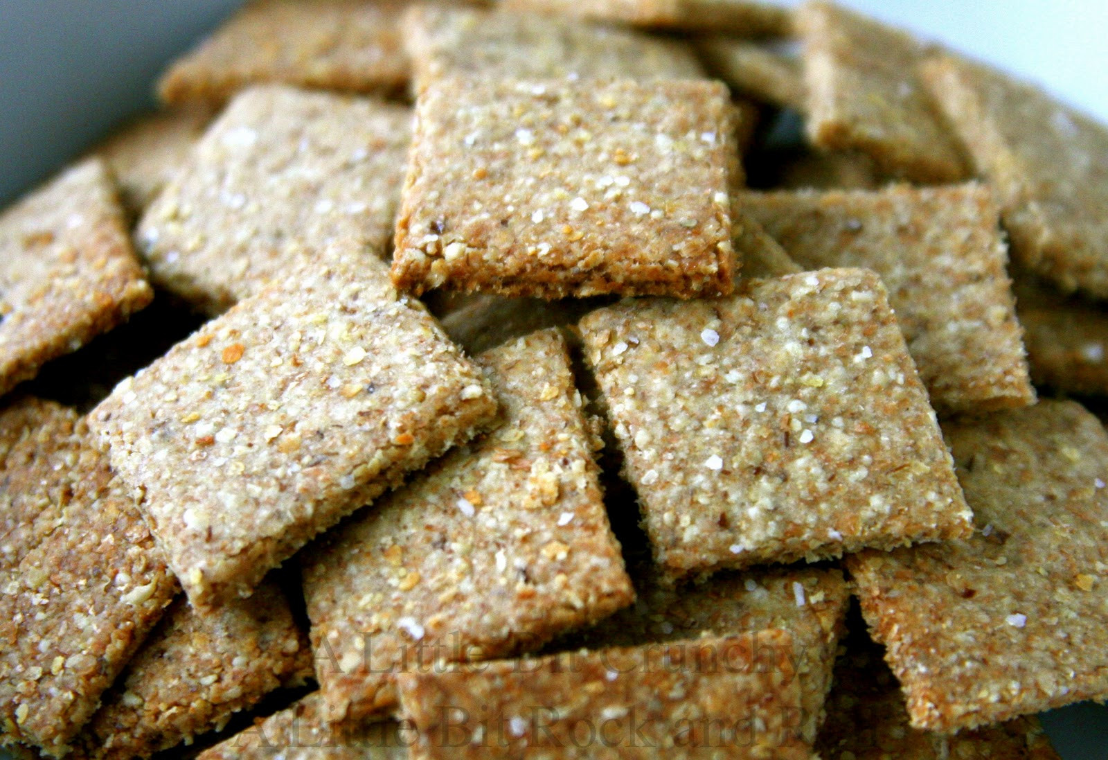 Whole Grain Crackers
 A Little Bit Crunchy A Little Bit Rock and Roll Homemade