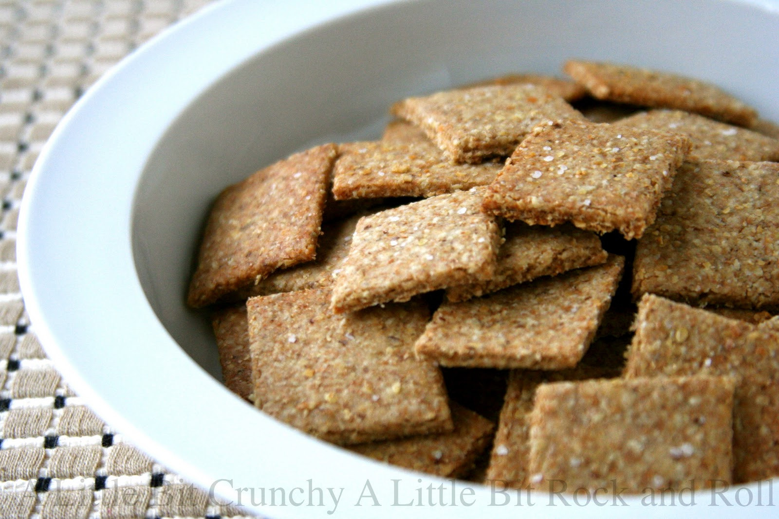 Whole Grain Crackers
 A Little Bit Crunchy A Little Bit Rock and Roll Homemade