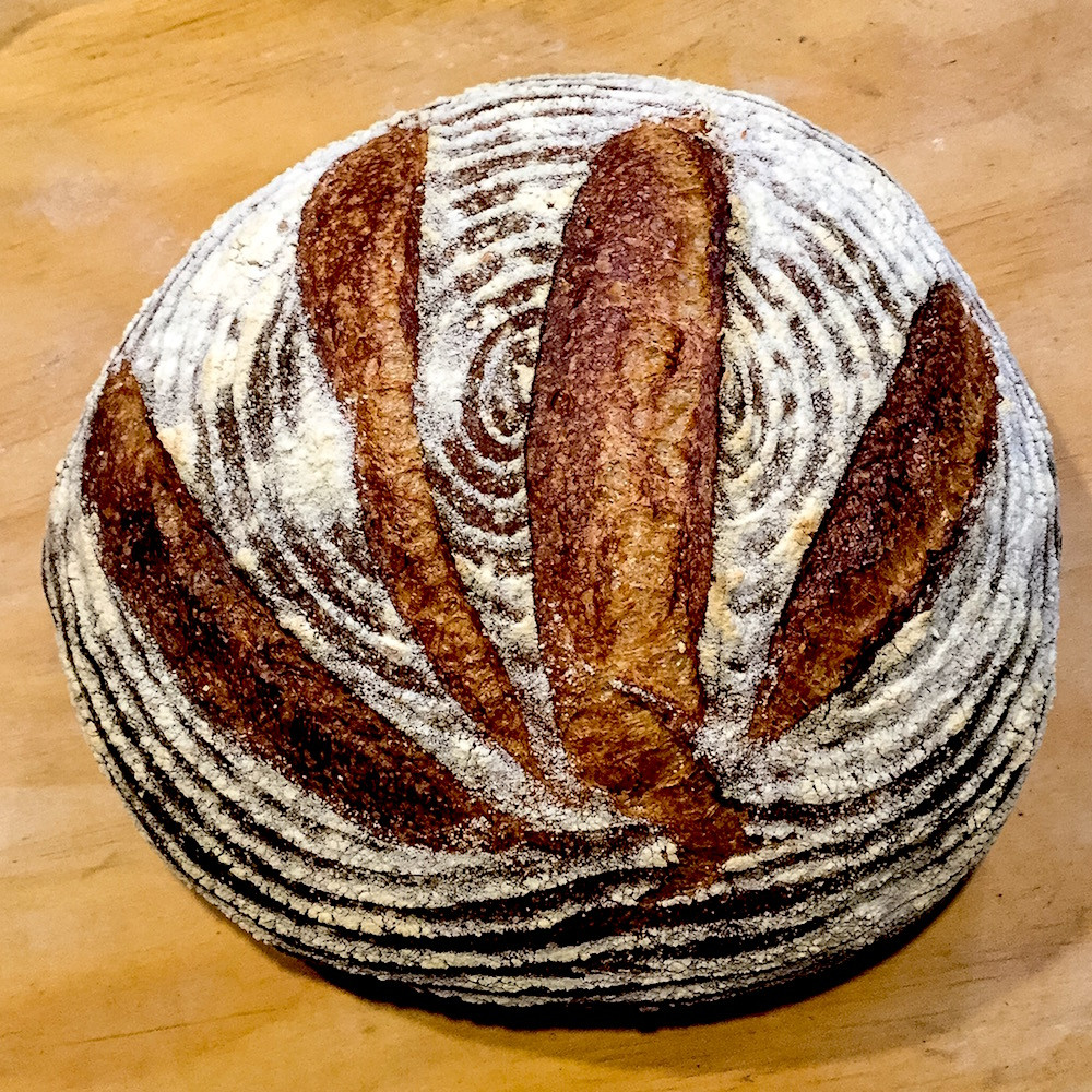 Whole Grain Sourdough Bread
 Traditional Whole Grain Sourdough