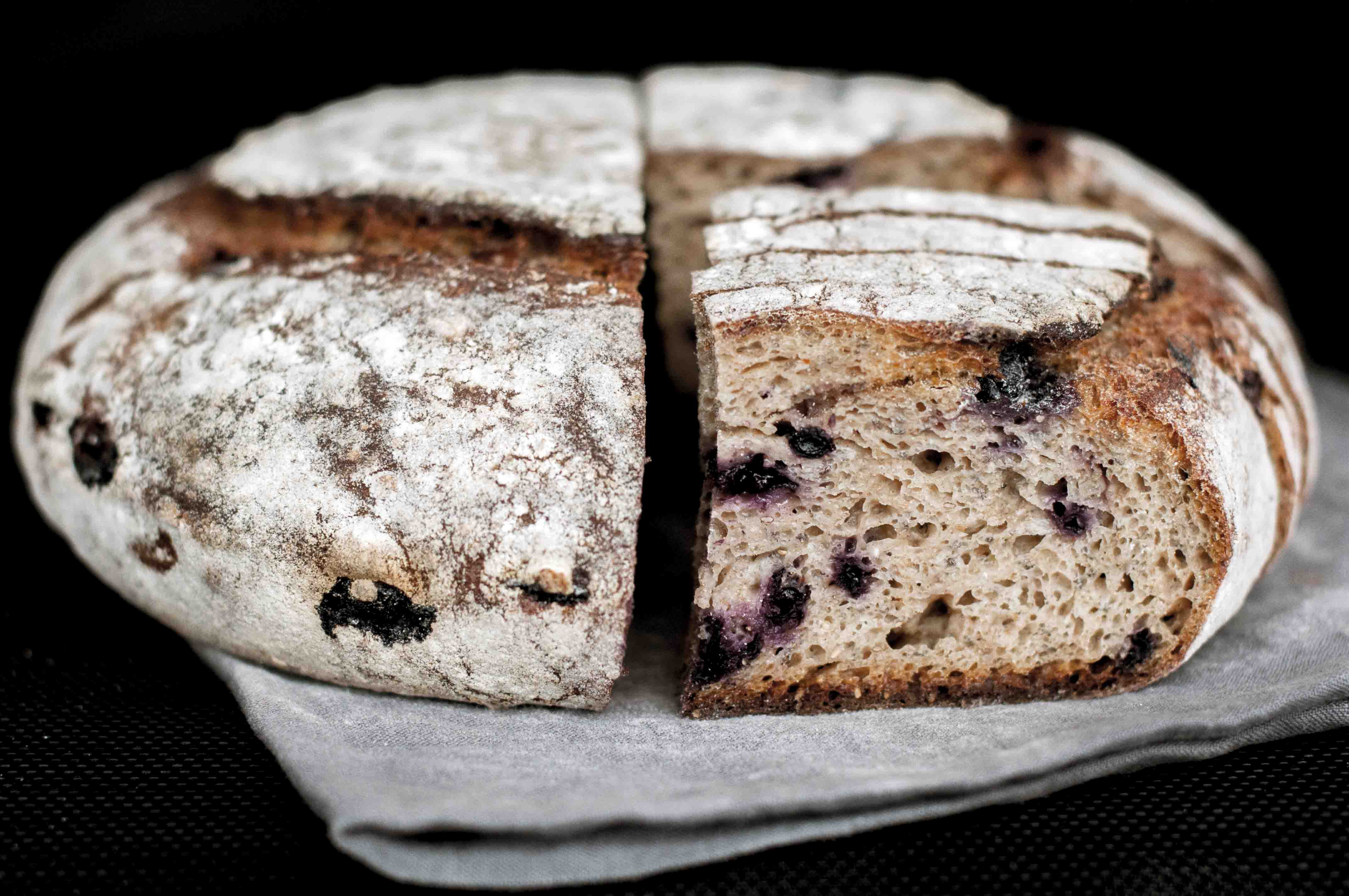 Whole Grain Sourdough Bread
 Whole Grain Apple Blueberry Spelt Sourdough with Chia