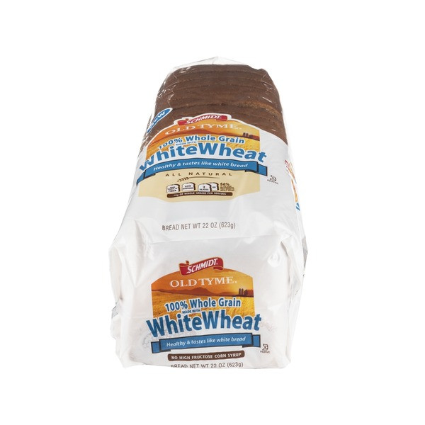 Whole Grain White Bread
 Schmidt s Old Tyme Whole Grain White Wheat Sliced