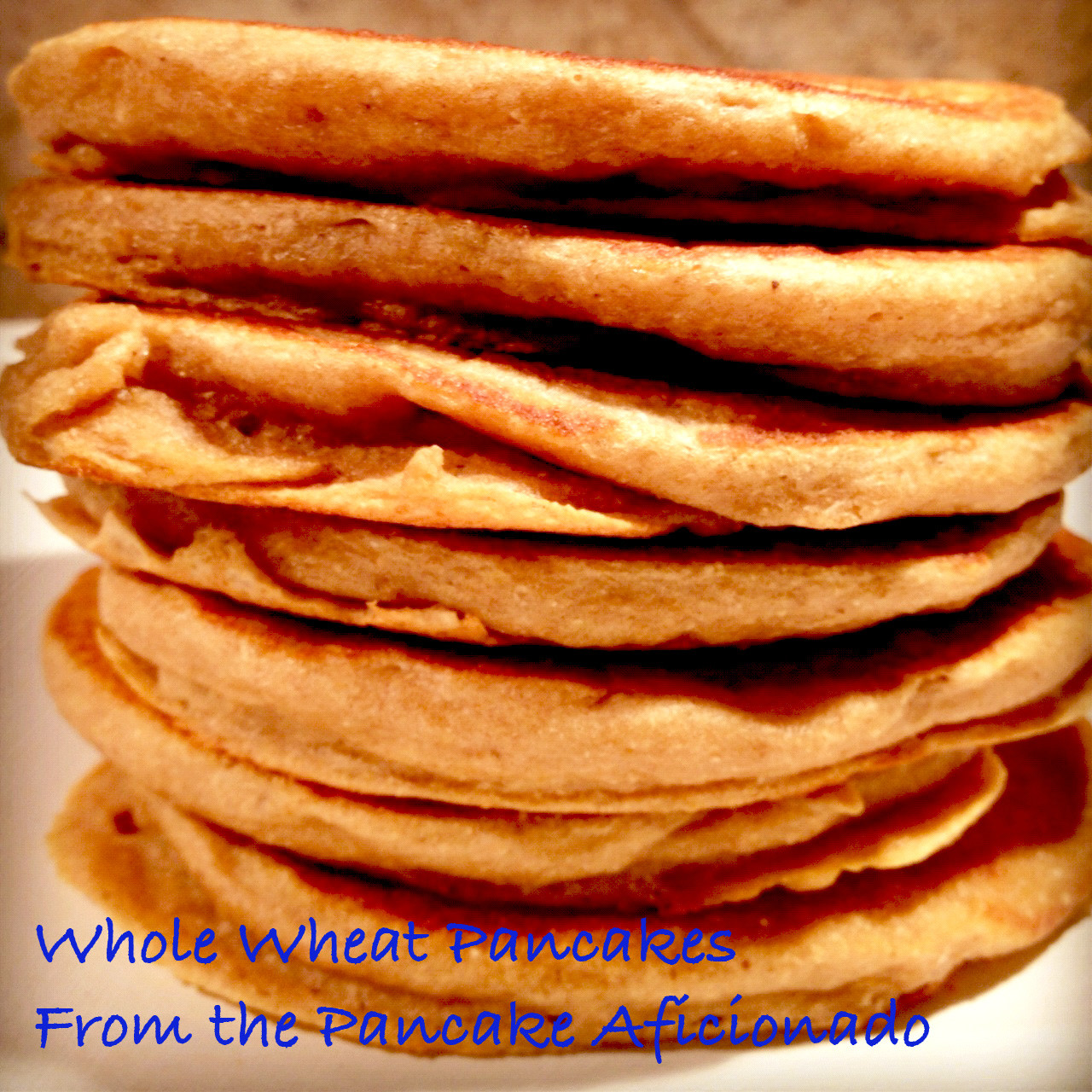 Whole Wheat Pancakes
 Whole wheat pancakes from scratch easy recipe