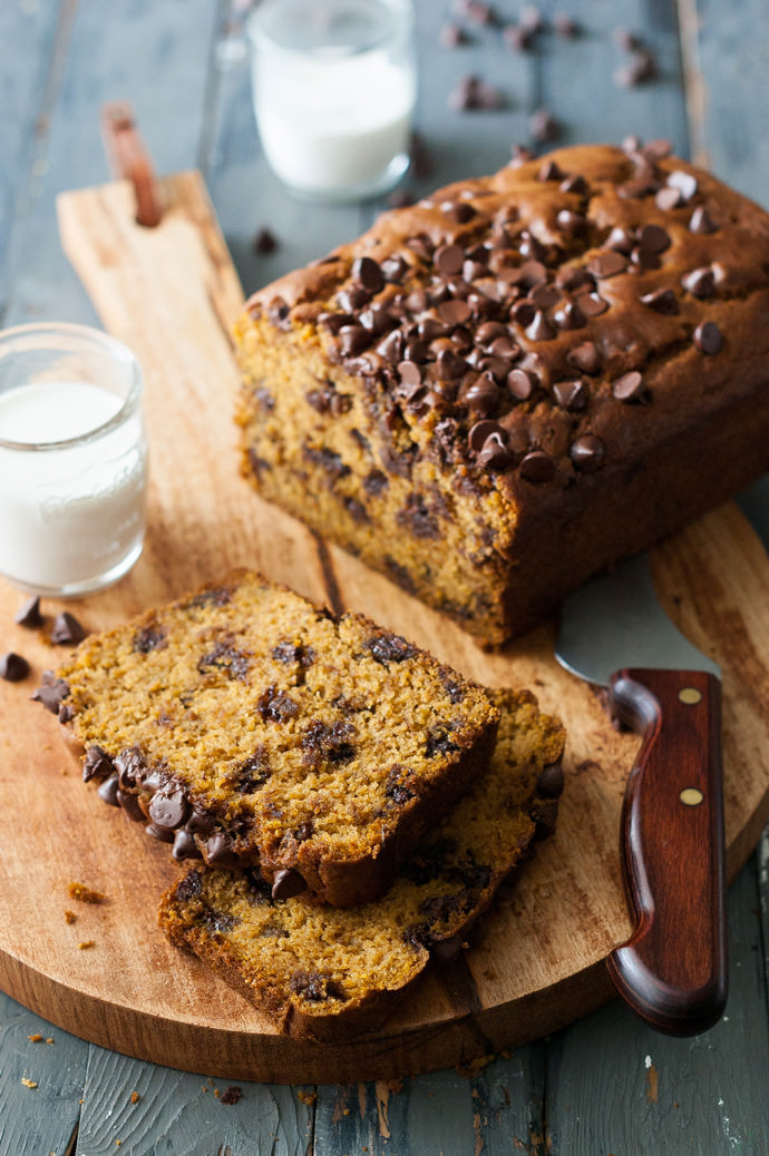 Whole Wheat Pumpkin Bread
 Whole Wheat Pumpkin Chocolate Chip Bread