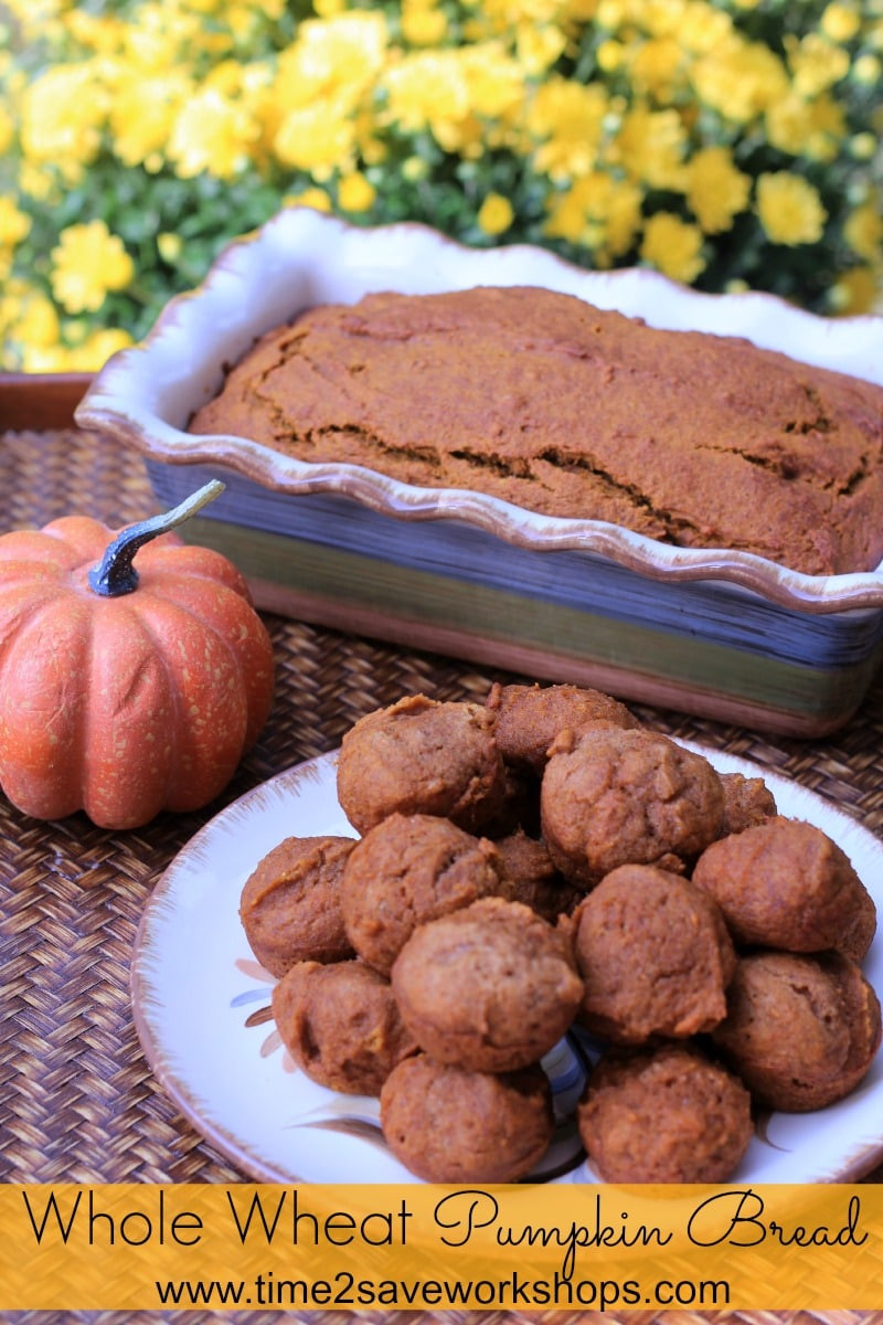 Whole Wheat Pumpkin Bread
 Homemade Whole Wheat Pumpkin Bread & Mini Muffins Kasey