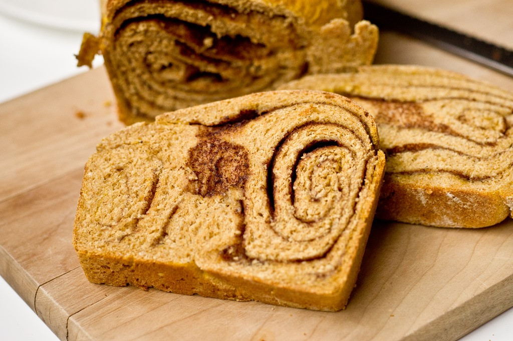 Whole Wheat Pumpkin Bread
 Whole Wheat Pumpkin Cinnamon Swirl Bread