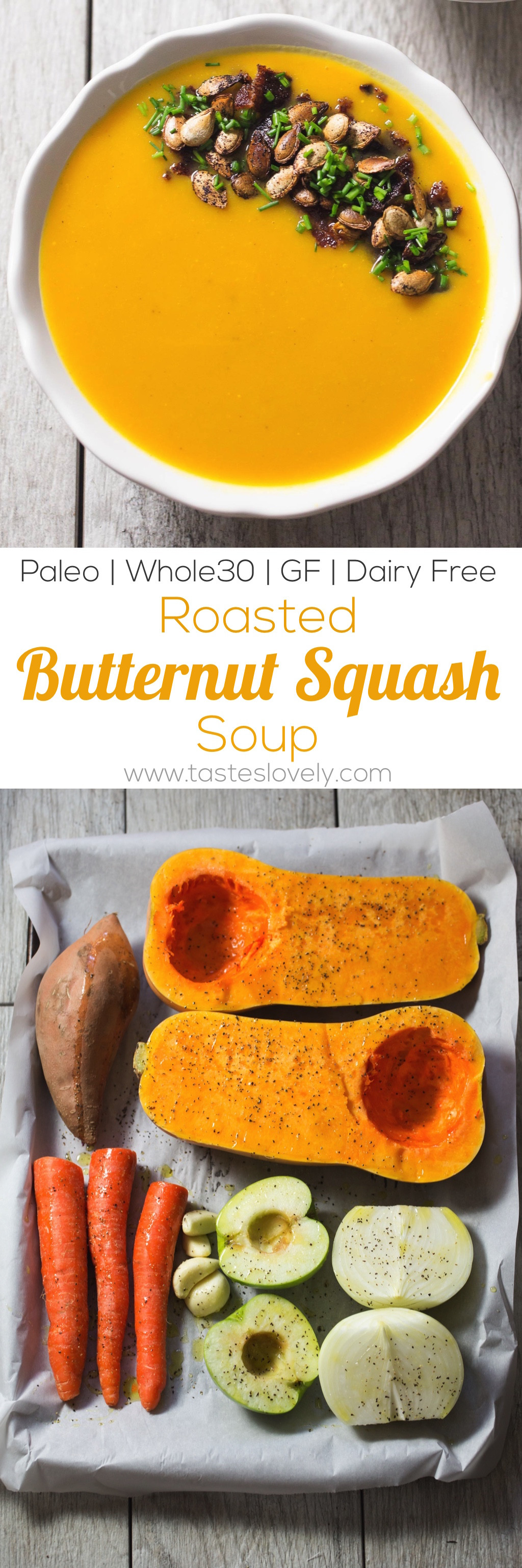 Whole30 Butternut Squash Soup
 Paleo Roasted Butternut Squash Soup Tastes Lovely