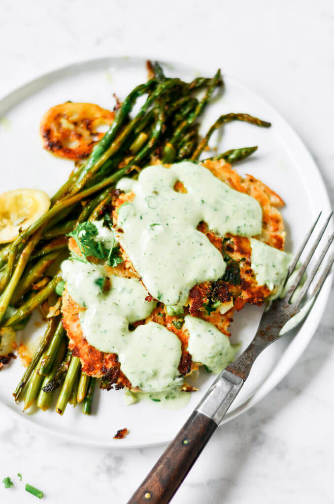 Whole30 Dinner Recipes
 Zesty Whole30 Salmon Cakes With Lemon Garlic Asparagus