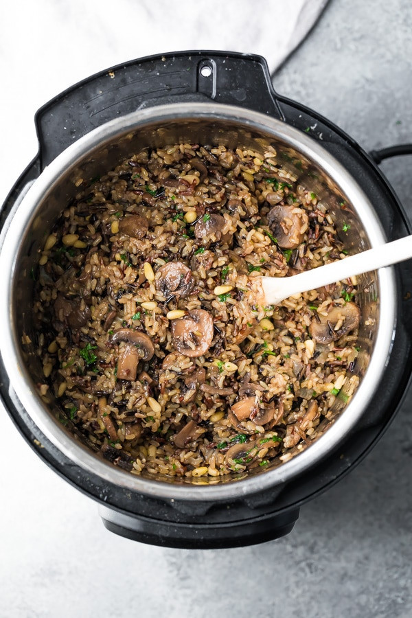 Wild Rice In Instant Pot
 Instant Pot Wild Rice Pilaf with Mushrooms and Pine Nuts