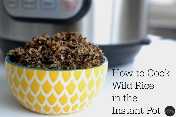 Wild Rice In Instant Pot
 How To Cook Wild Rice In The Instant Pot