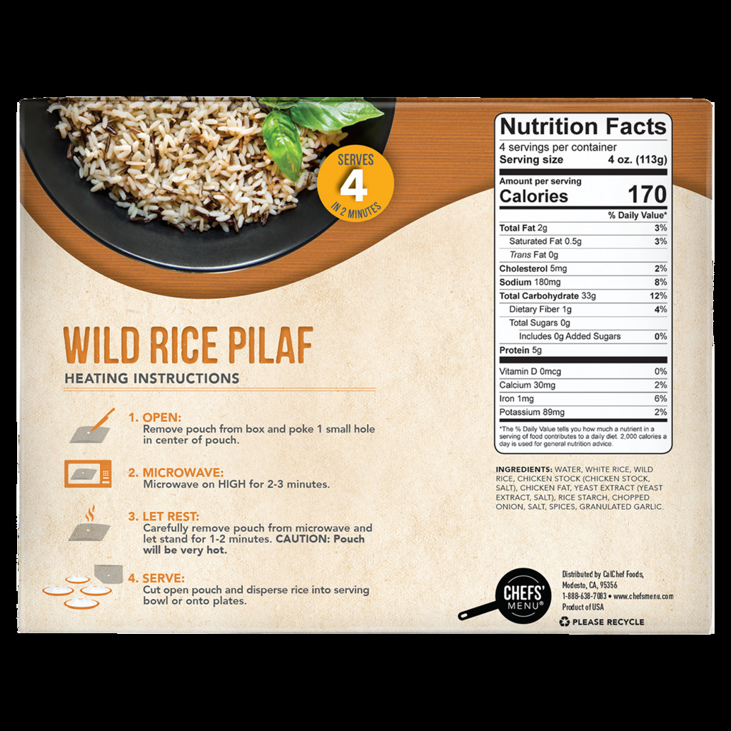 Wild Rice Menu
 Wild Rice Pilaf