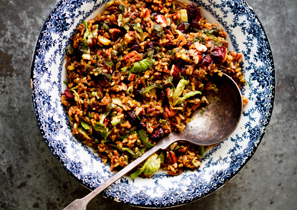 Wild Rice Pilaf Recipe
 Wild Rice Pilaf with Brussels Sprouts & Sage Dressing