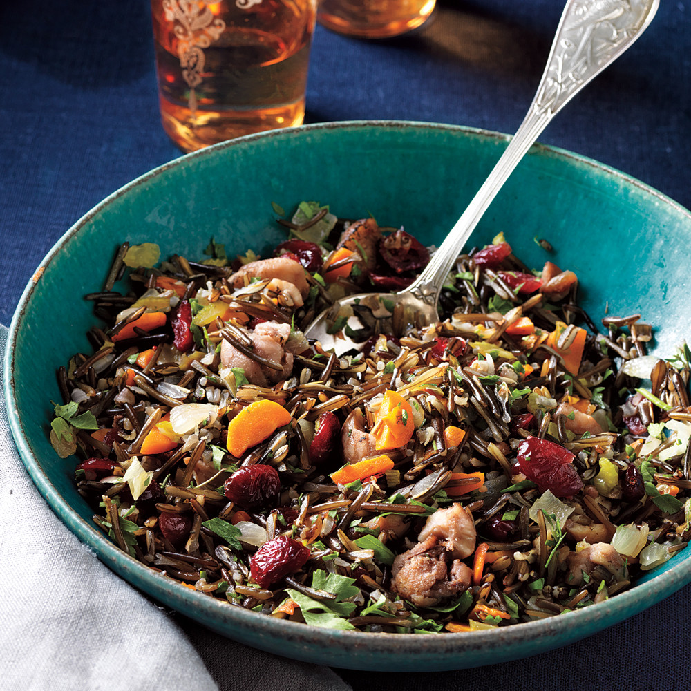 Wild Rice Recipes
 Wild Rice Dressing & Roasted Chestnuts & Cranberries