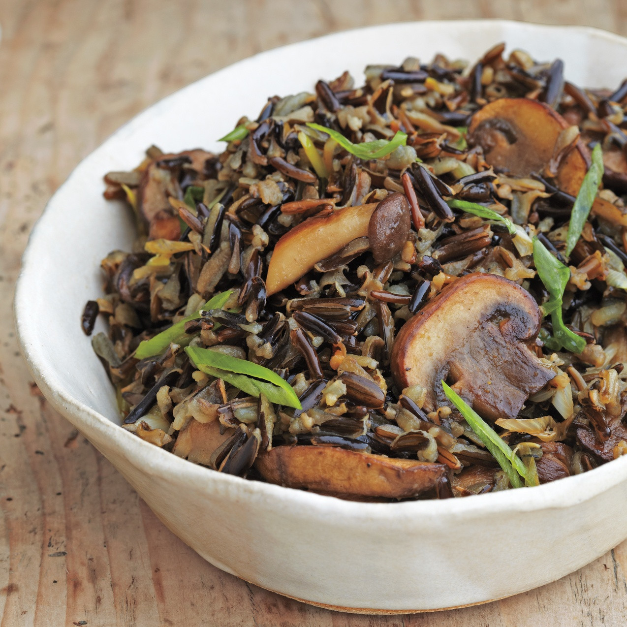 Wild Rice Recipes
 Wild Rice with Balsamic Mushrooms Recipe