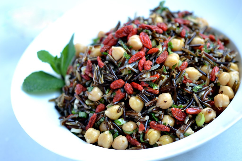 Wild Rice Salad Recipes
 Chickpea Goji & Wild Rice Salad Coconut and Berries