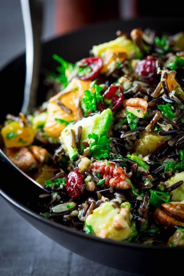 Wild Rice Salad Recipes
 wild rice salad with cranberries apricots and avocado