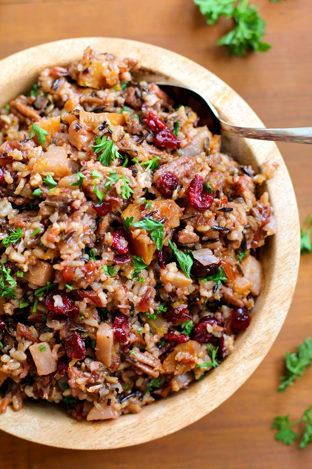 Wild Rice Stuffing
 Wild Rice Stuffing with Butternut Squash Pears and