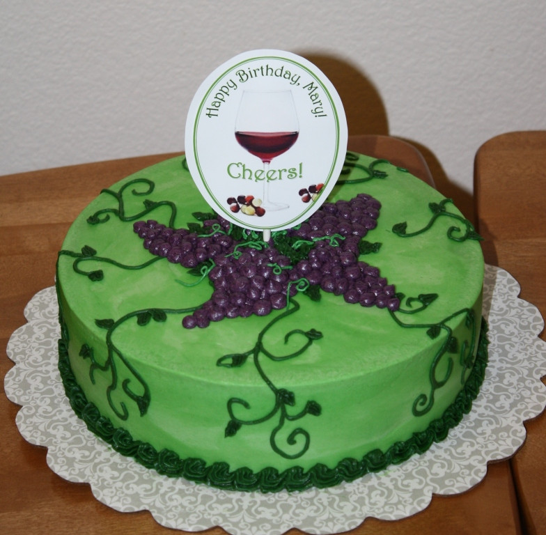 Wine Birthday Cake
 Party Cakes Wine Themed Birthday Cake