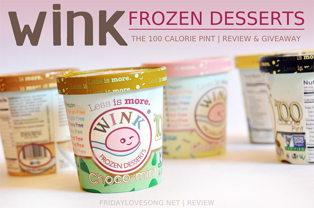 Wink Frozen Dessert
 Wink Frozen Desserts Review and Giveaway