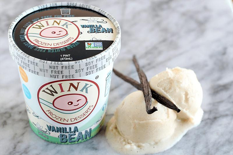 Wink Frozen Dessert
 Home of the 100 calorie pint Plant Based Sugar and Fat